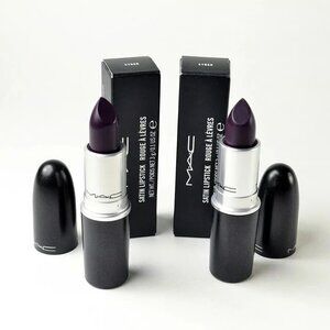 LOT OF 2 MAC SATIN LIPSTICK Shade CYBER 805 Full Size NEW in BOX